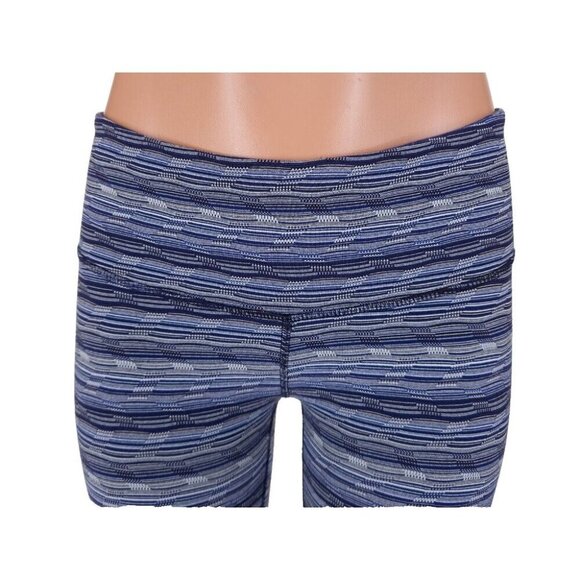 Lululemon Wunder Under Crop III Size 4 Space Dye Twist Sapphire Blue Multi - Picture 2 of 8